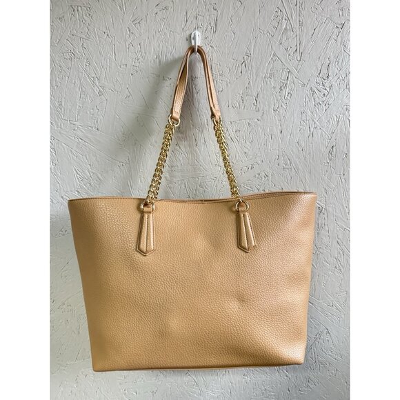 INC International Concepts Zoiey chain strap women's XL tote bag -English Walnut - Picture 3 of 8